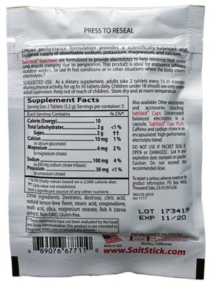 SaltStick Fastchews (Zesty Lemon Lime): 10 Tablets