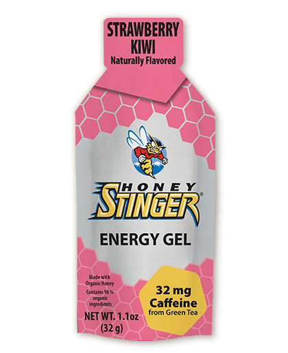 Honey Stinger Organic Energy Gel: Strawberry Kiwi (Caffeinated)