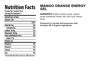 Honey Stinger Organic Energy Gel: Mango Orange