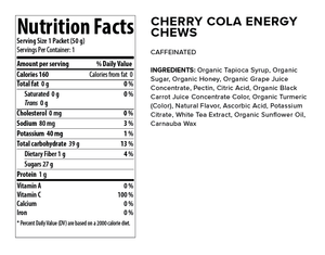 Honey Stinger Organic Energy Chew: Cherry Cola (Caffeinated)