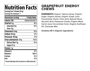 Honey Stinger Organic Energy Chew: Grapefruit