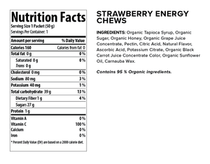 Honey Stinger Organic Energy Chew: Strawberry