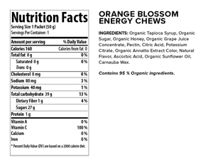 Honey Stinger Organic Energy Chew: Orange Blossom